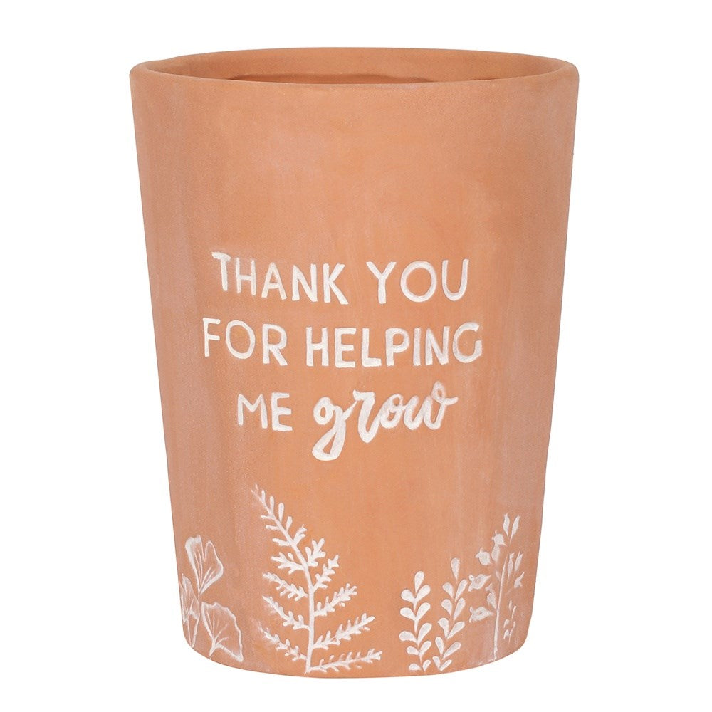 Thank You For Helping Me Grow Plant Pot 5"